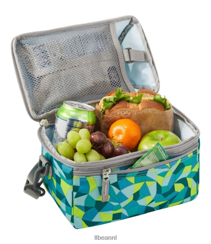 L.L.Bean unisex lunchbox met flip-top print regenboog stippen accessoires VT0646775 - Image 2