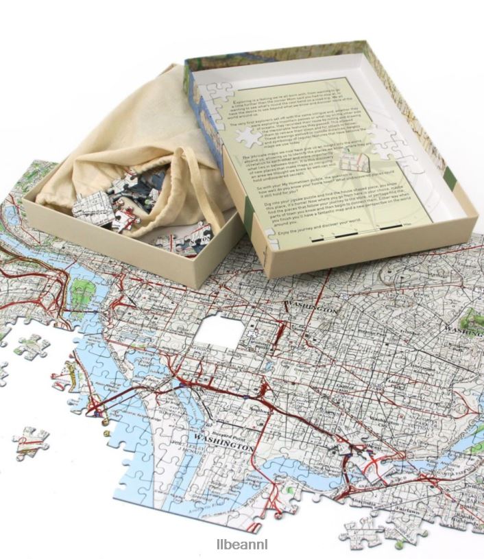 L.L.Bean unisex mijn woonplaats kaartpuzzel ii multi spel en recreatie VT0641258 - Image 3