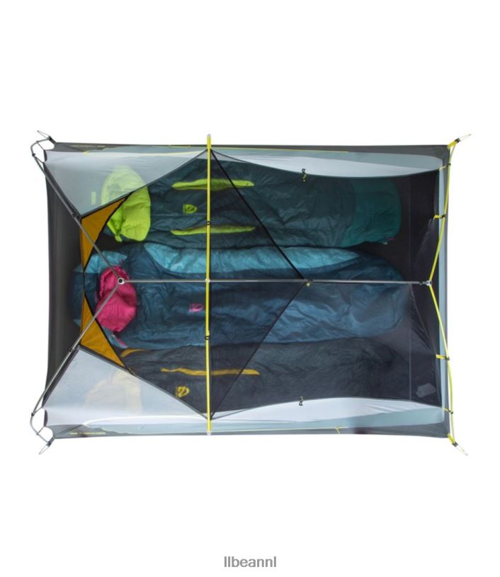 L.L.Bean unisex Nemo Dragonfly Osmo 3-persoons backpacktent berkenknop/welterusten grijs uitrusting voor buiten VT0641357 - Image 4