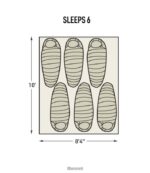 L.L.Bean unisex noordelijke gids 6-persoonstent dennenbos uitrusting voor buiten VT0641471 - Image 6