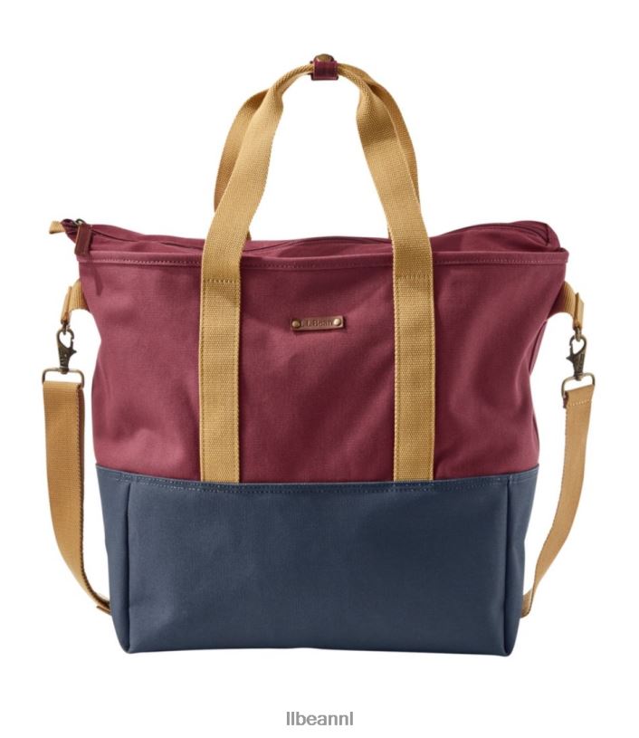 l_l_bean_unisex_noreaster_draagtas_klassiek_marineblauw_bordeaux_canyon_kaki_accessoires_vt0644204.jpg L.L.Bean unisex nor'easter draagtas klassiek marineblauw/bordeaux/canyon kaki accessoires VT0644204 - Image 1