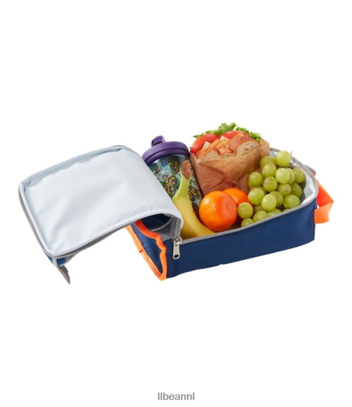 L.L.Bean unisex ontdekkingsreiziger lunchbox oceaanblauw/elektrisch oranje accessoires VT0644285 - Image 2