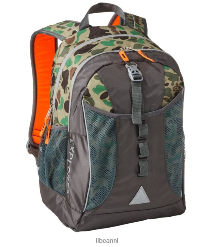 L.L.Bean unisex ontdekkingsreiziger rugzak donkere loden camouflage accessoires VT0645470 - Image 1