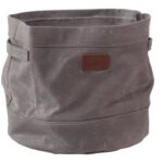 L.L.Bean unisex Opbergtas van gewaxt canvas houtskool huisdecoratie VT0642698