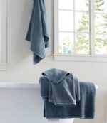 L.L.Bean unisex organische getextureerde katoenen handdoek veldspaat bad VT0644324 - Image 5