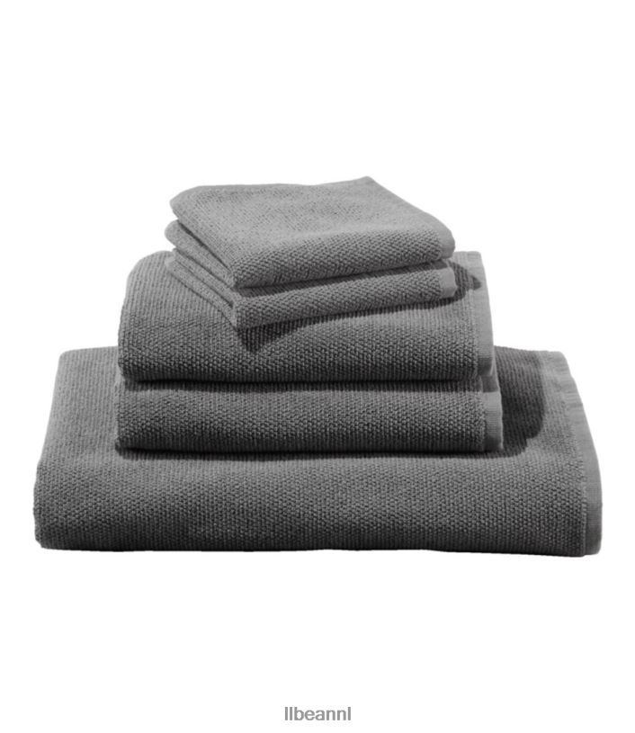 L.L.Bean unisex organische getextureerde katoenen handdoek veldspaat bad VT0644324 - Image 1