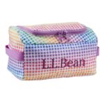 L.L.Bean unisex persoonlijke organizer toilettas regenboog stippen accessoires VT0646223