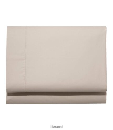 L.L.Bean unisex Pima-katoenen perkallaken met een draaddichtheid van 280 draden zilver zand beddengoed VT0646265