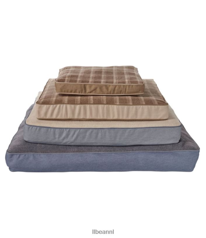 L.L.Bean unisex premium fleece hondenbedset rechthoekig jute huis goederen VT0641321 - Image 4