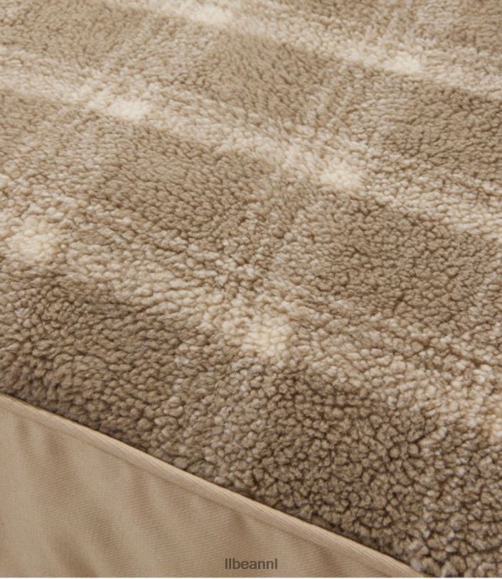 L.L.Bean unisex premium fleece therapeutische hondenmand rechthoekig jute huis goederen VT0644153 - Image 2