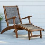 L.L.Bean unisex rieten eucalyptus ligstoel natuurlijk achtertuin en terras VT0642791
