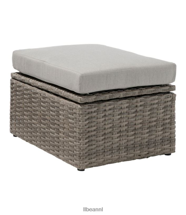 L.L.Bean unisex rieten opbergpoef zand achtertuin en terras VT0642890 - Image 1