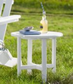 L.L.Bean unisex ronde bijzettafel voor alle weersomstandigheden leigrijs achtertuin en terras VT0647141 - Image 2