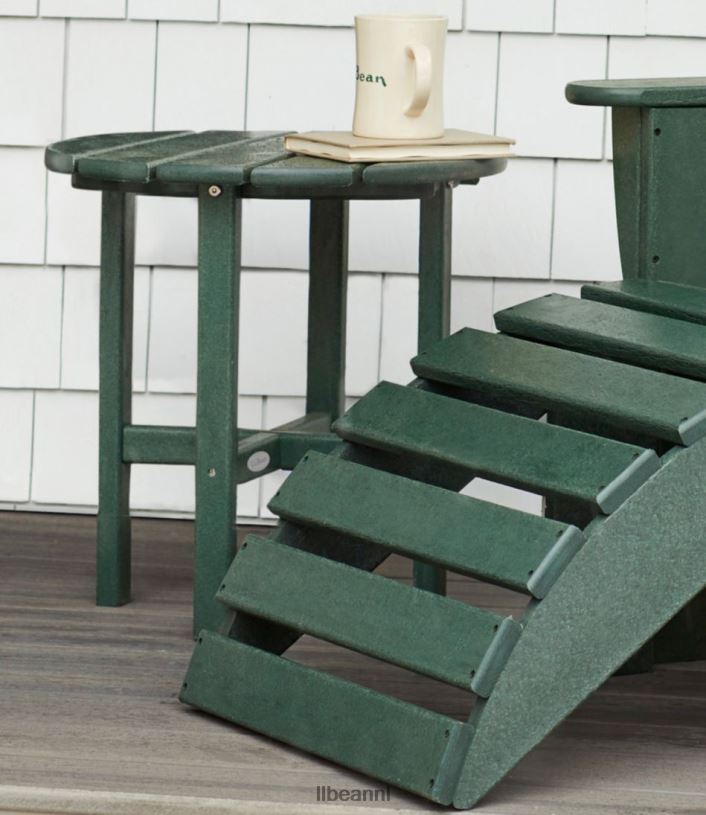 L.L.Bean unisex ronde bijzettafel voor alle weersomstandigheden leigrijs achtertuin en terras VT0647141 - Image 4