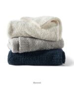 L.L.Bean unisex slechte, gezellige gebreide plaid marine beddengoed VT0644471 - Image 3