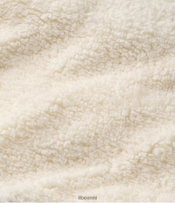 L.L.Bean unisex slechte pluche sherpa plaid haven grijs beddengoed VT0644561 - Image 2