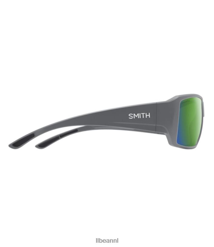 L.L.Bean unisex Smith Guide Choice extra grote chromapop gepolariseerde spiegelzonnebril mat cement/gepolariseerde groene spiegel accessoires voor buiten VT064817 - Image 2