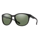 L.L.Bean unisex Smith Lake Shasta chromapop zonnebril met gepolariseerde spiegel mat zwart/polair grijs groen accessoires voor buiten VT0643586