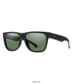 L.L.Bean unisex Smith lowdown 2 chromapop gepolariseerde zonnebril mat zwart/polair grijs groen accessoires voor buiten VT0643583