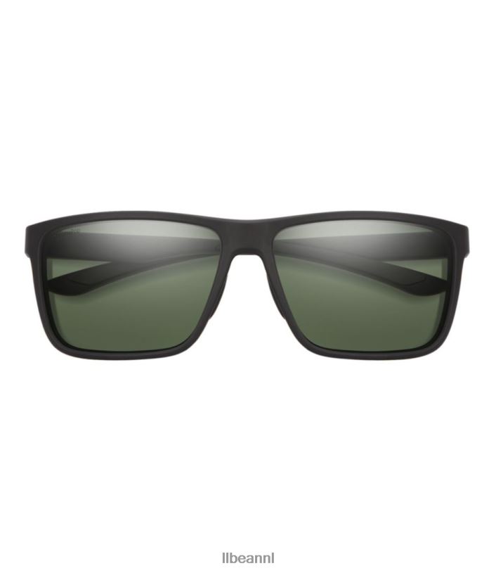 L.L.Bean unisex Smith riptide chromapop gepolariseerde spiegelzonnebril mat zwart/polair grijs groen accessoires voor buiten VT0643580 - Image 2