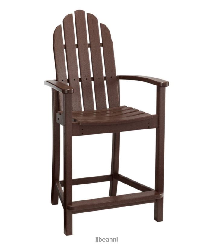 L.L.Bean unisex stoel op tegenhoogte voor alle weersomstandigheden mahonie achtertuin en terras VT0644498 - Image 1