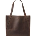 L.L.Bean unisex Stoneton volnerf leren draagtas donkere gerst accessoires VT0645437