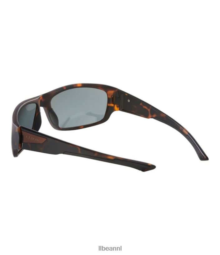 L.L.Bean unisex strand met hydroglare gepolariseerde zonnebril matdrijfhoutgrijs/rook met groene spiegel accessoires voor buiten VT0643445 - Image 4