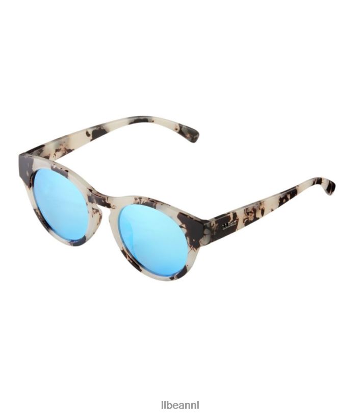 L.L.Bean unisex Sumner gepolariseerde zonnebril beige demi/bruin blauwe flits accessoires voor buiten VT064547 - Image 1