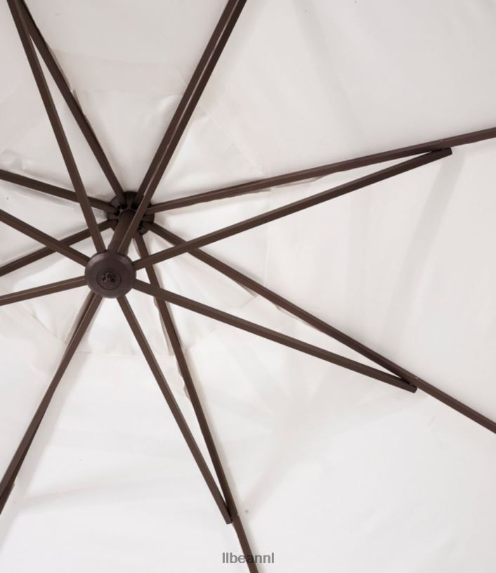 L.L.Bean unisex sunbrella market cantilever 10' achthoekige paraplu met standaardset zeezout achtertuin en terras VT0642785 - Image 3