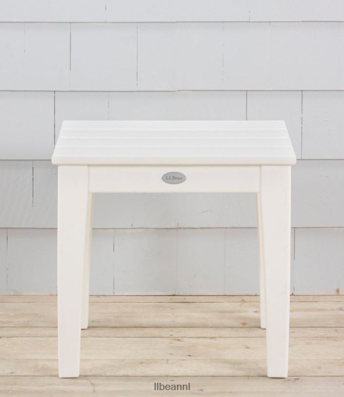 L.L.Bean unisex terrasbijzettafel voor alle weersomstandigheden wit huis goederen VT0642716 - Image 2