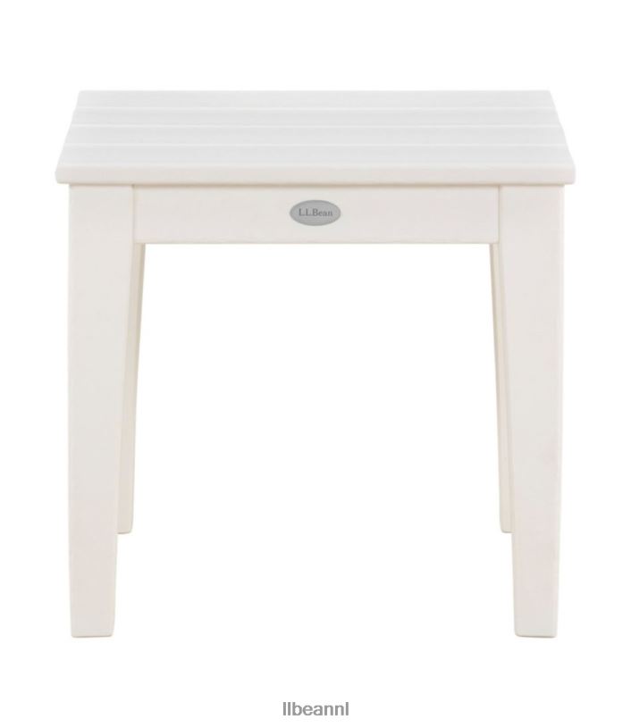 L.L.Bean unisex terrasbijzettafel voor alle weersomstandigheden wit huis goederen VT0642716 - Image 1