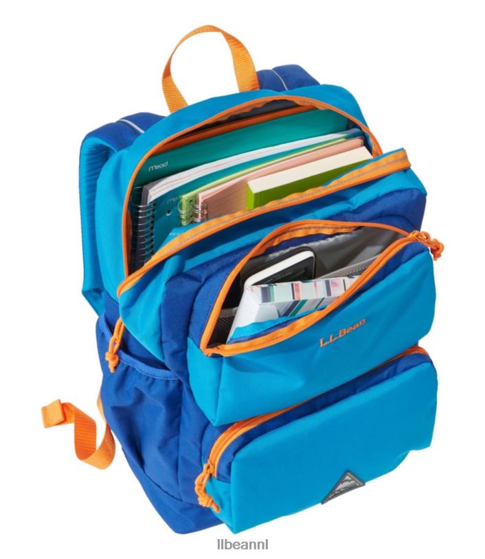L.L.Bean unisex trailfinder-rugzak robijnkoraal/helder marineblauw accessoires VT0644267 - Image 4