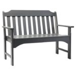 L.L.Bean unisex tuinbank voor alle weersomstandigheden leigrijs achtertuin en terras VT0645596