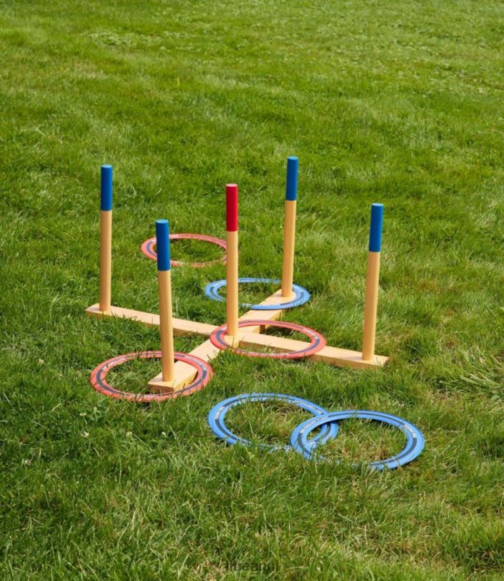 L.L.Bean unisex tuinspellen gigantische ringworp hout spel en recreatie VT0641435 - Image 2