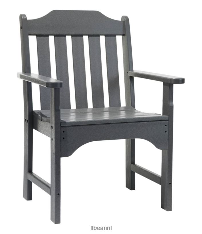 L.L.Bean unisex tuinstoel voor alle weersomstandigheden leigrijs achtertuin en terras VT0645614 - Image 1
