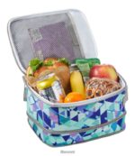 L.L.Bean unisex uitbreidbare lunchboxprint regenboog stippen accessoires VT0644273 - Image 3