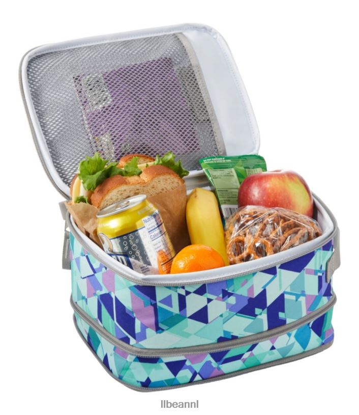 L.L.Bean unisex uitbreidbare lunchboxprint regenboog stippen accessoires VT0644273 - Image 3
