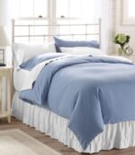 L.L.Bean unisex ultrazacht comfort flanellen laken plat grijs gemêleerd beddengoed VT0647138 - Image 2