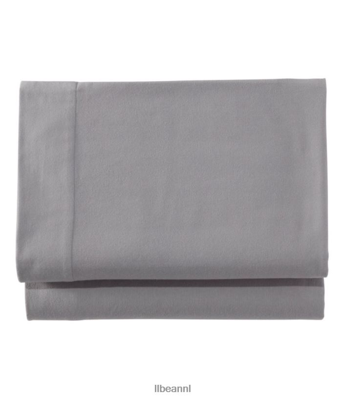 l_l_bean_unisex_ultrazacht_comfort_flanellen_laken_plat_vorstgrijs_beddengoed_vt0647327.jpg L.L.Bean unisex ultrazacht comfort flanellen laken plat vorstgrijs beddengoed VT0647327 - Image 1
