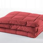 L.L.Bean unisex ultrazacht katoenen dekbed Bordeaux rood beddengoed VT0647111