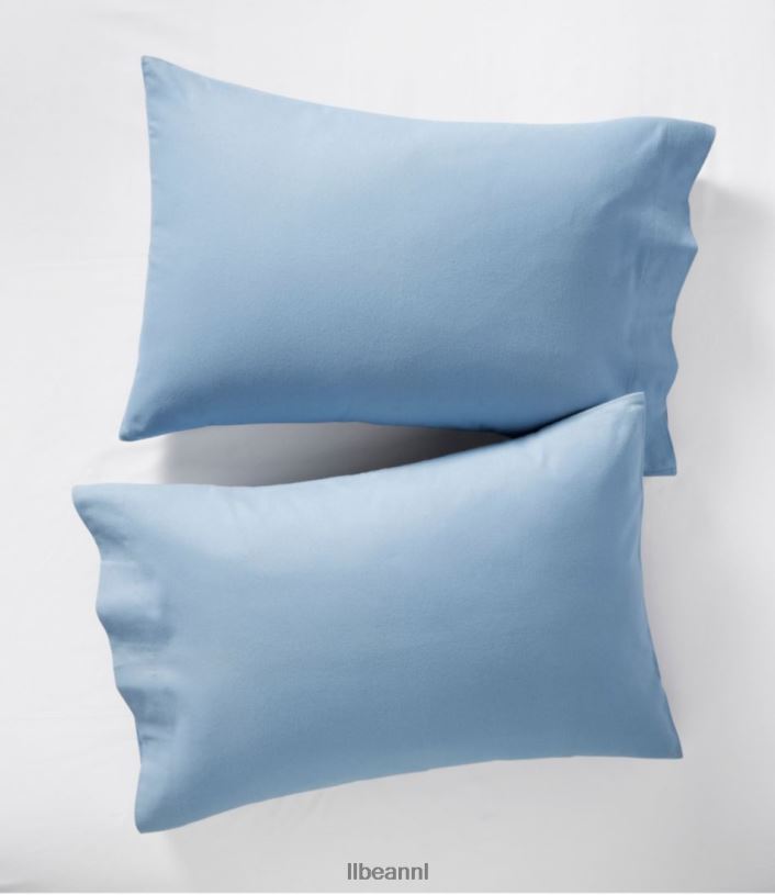 L.L.Bean unisex ultrazachte comfort flanellen lakenset zilveren salie beddengoed VT0645500 - Image 2