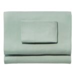 L.L.Bean unisex ultrazachte comfort flanellen lakenset zilveren salie beddengoed VT0645500