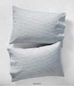 L.L.Bean unisex ultrazachte comfortflanellakenset met strepen veldspaat beddengoed VT0644444 - Image 2