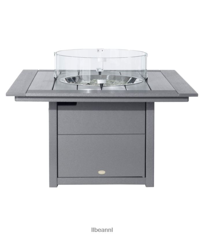 L.L.Bean unisex vierkante vuurplaatstafel van 42 inch, geschikt voor alle weersomstandigheden zwart kampeerkeuken VT0642188 - Image 2