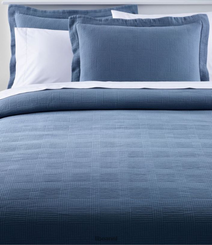 l_l_bean_unisex_vintage_matelasse_dekbed_atlantisch_blauw_beddengoed_vt0646274.jpg L.L.Bean unisex vintage matelasse dekbed atlantisch blauw beddengoed VT0646274 - Image 1