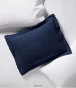 L.L.Bean unisex vintage matelasse schijnvertoning heldere marine beddengoed VT0645551