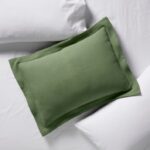 L.L.Bean unisex vintage matelasse schijnvertoning laurierblad beddengoed VT0647261