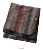 L.L.Bean unisex waterdichte buitendekenprint roodbruine dekenstreep accessoires voor buiten VT0641438