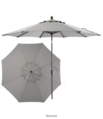 L.L.Bean unisex weerbestendige 9' marktparaplu-drukknop kei achtertuin en terras VT0644462
