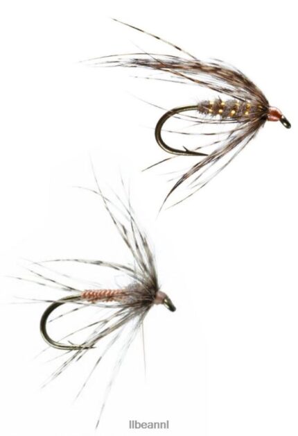 L.L.Bean unisex zachte hackle nemes' 2-pack maart bruin vissen VT0646187